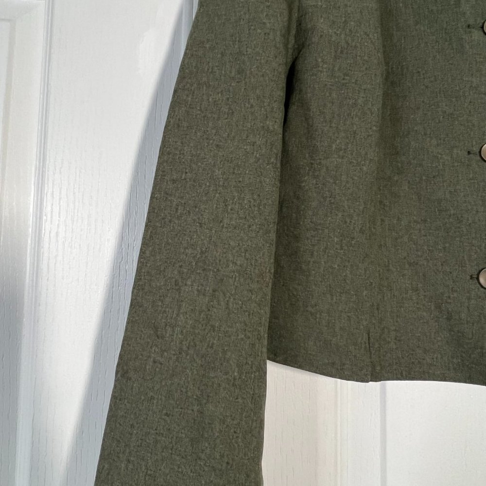 Olive Green Maxi Skirt Set - Picture 4 of 6